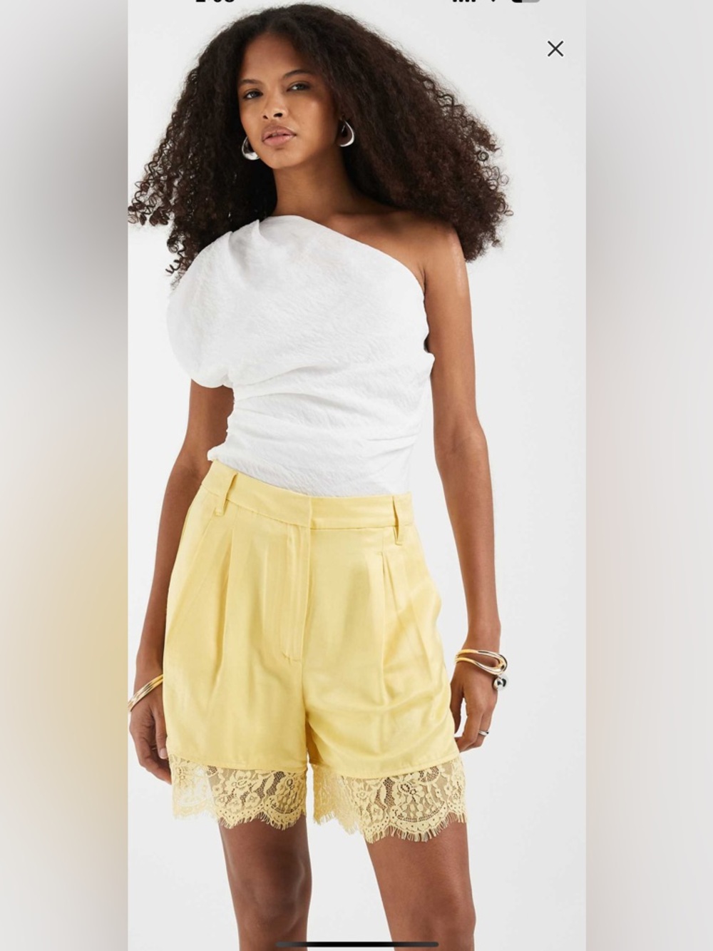 🆕 ASOS DESIGN Satin Shorts w/ Lace Trim
